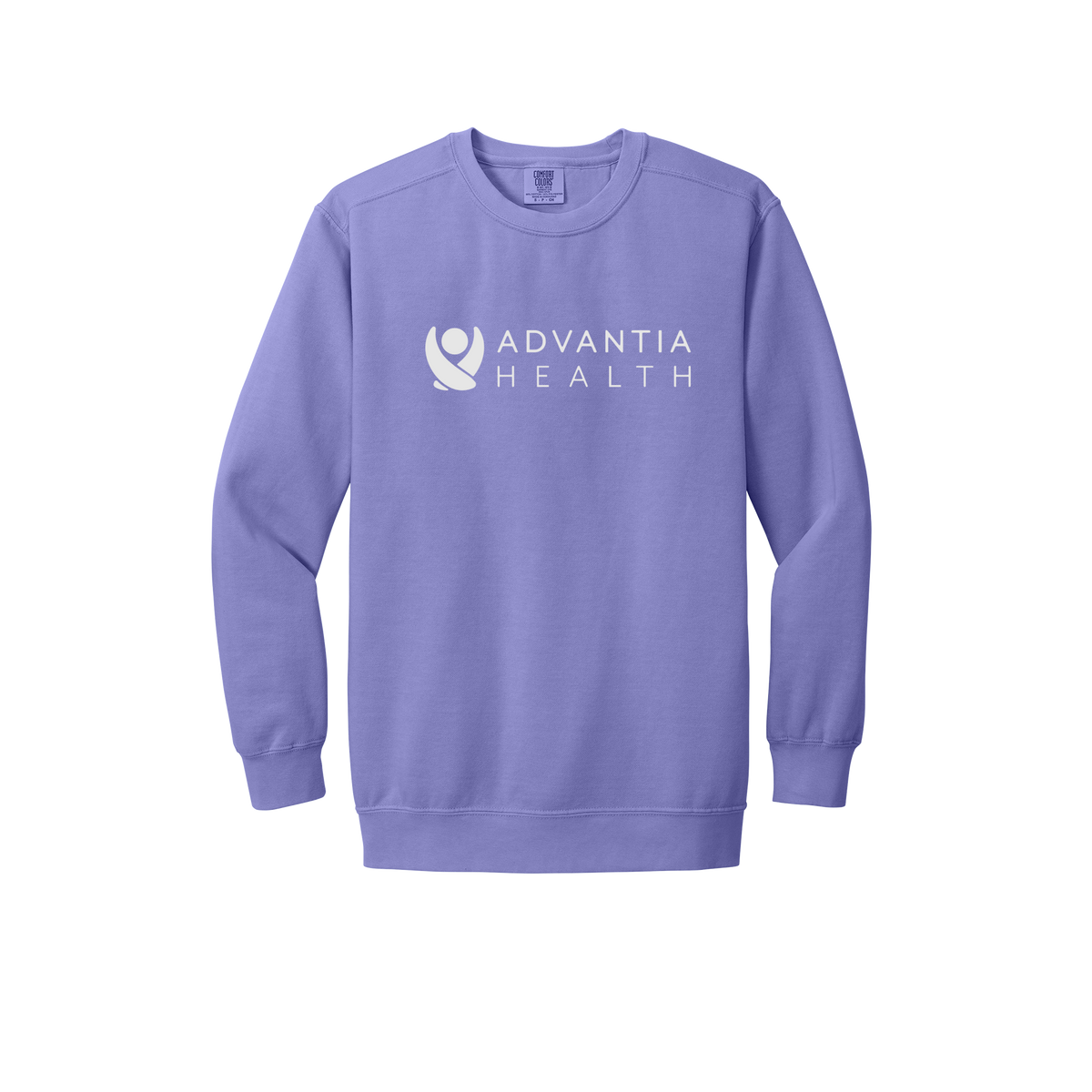 advantiahealth-premium-clinic-comfort-crewneck-dtf-front-1566-violet-flat-front