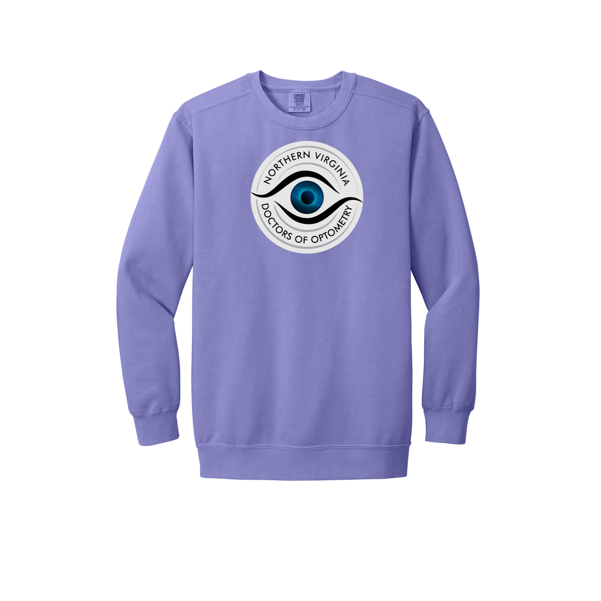 novaeyedocs-premium-clinic-comfort-crewneck-dtf-front-1566-violet-flat-front