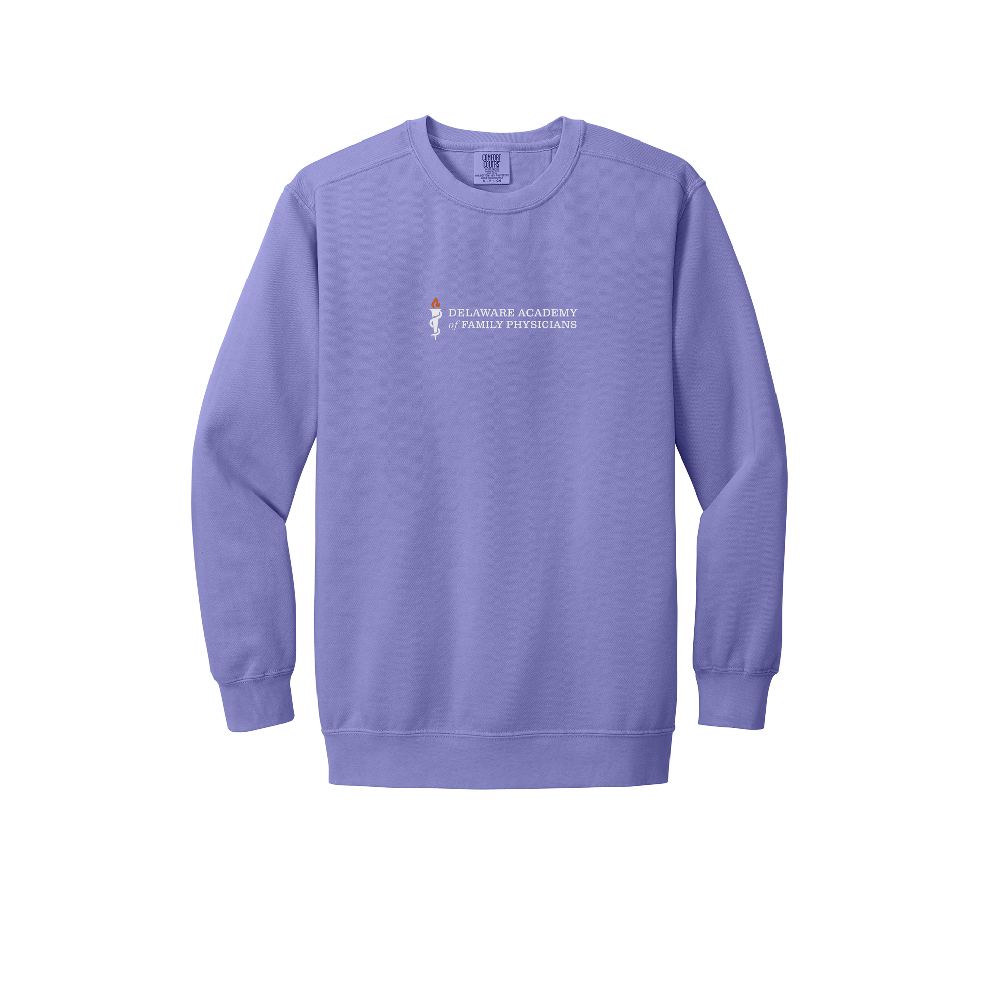 delfamdoc-premium-clinic-comfort-crewneck-dtf-front-1566-violet-flat-front