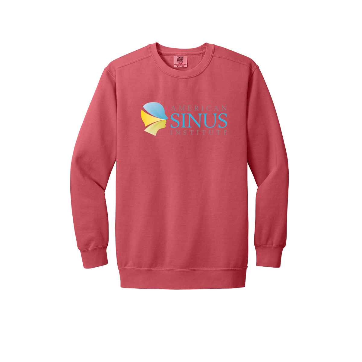 americansinus-premium-clinic-comfort-crewneck-dtf-front-1566-watermelon-flat-front