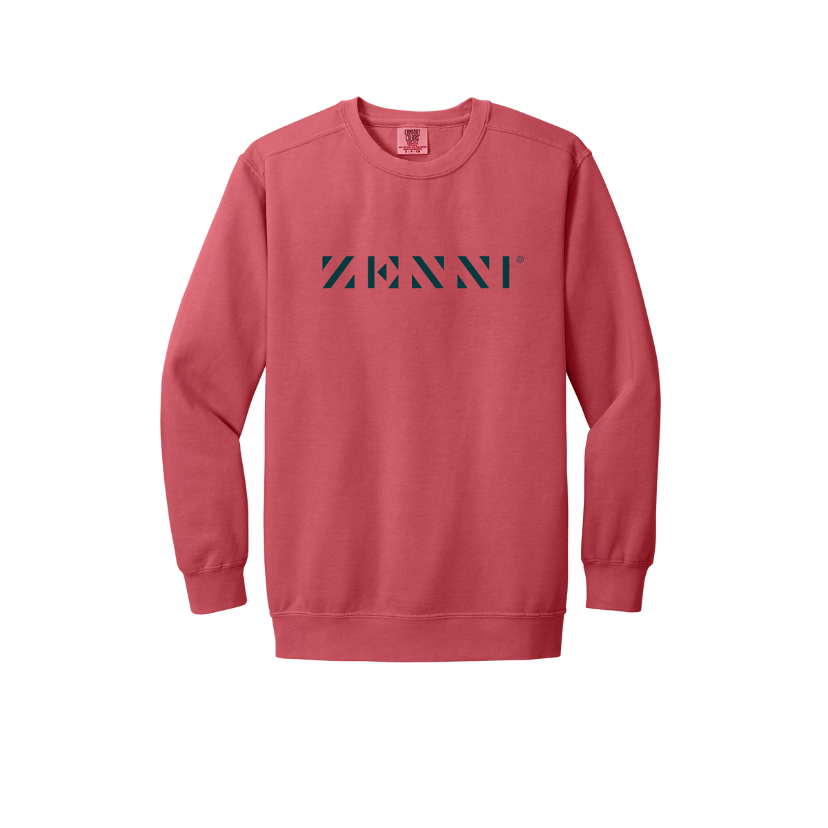 zennioptical-premium-clinic-comfort-crewneck-dtf-front-1566-watermelon-flat-front