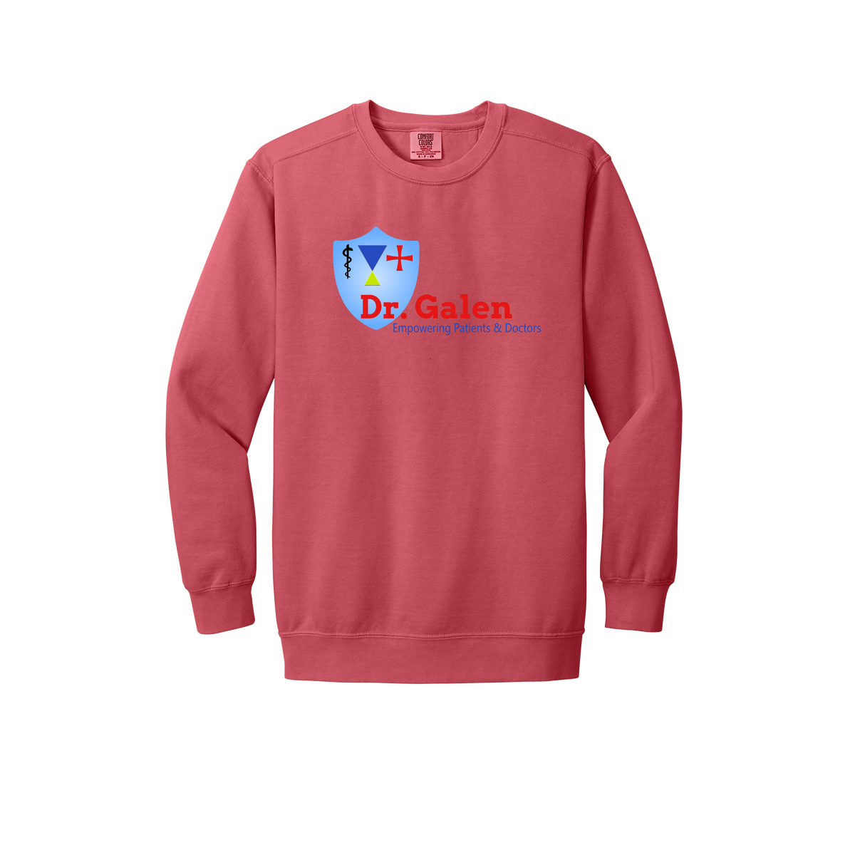 drgalen-premium-clinic-comfort-crewneck-dtf-front-1566-watermelon-flat-front