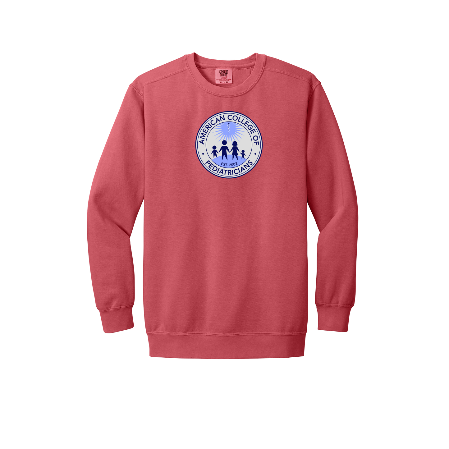 acpeds-premium-clinic-comfort-crewneck-dtf-front-1566-watermelon-flat-front