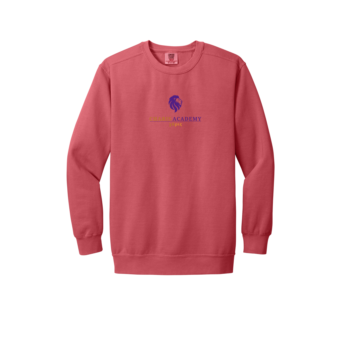 cahazleton-premium-comfort-crewneck-dtf-front-1566-watermelon-flat-front