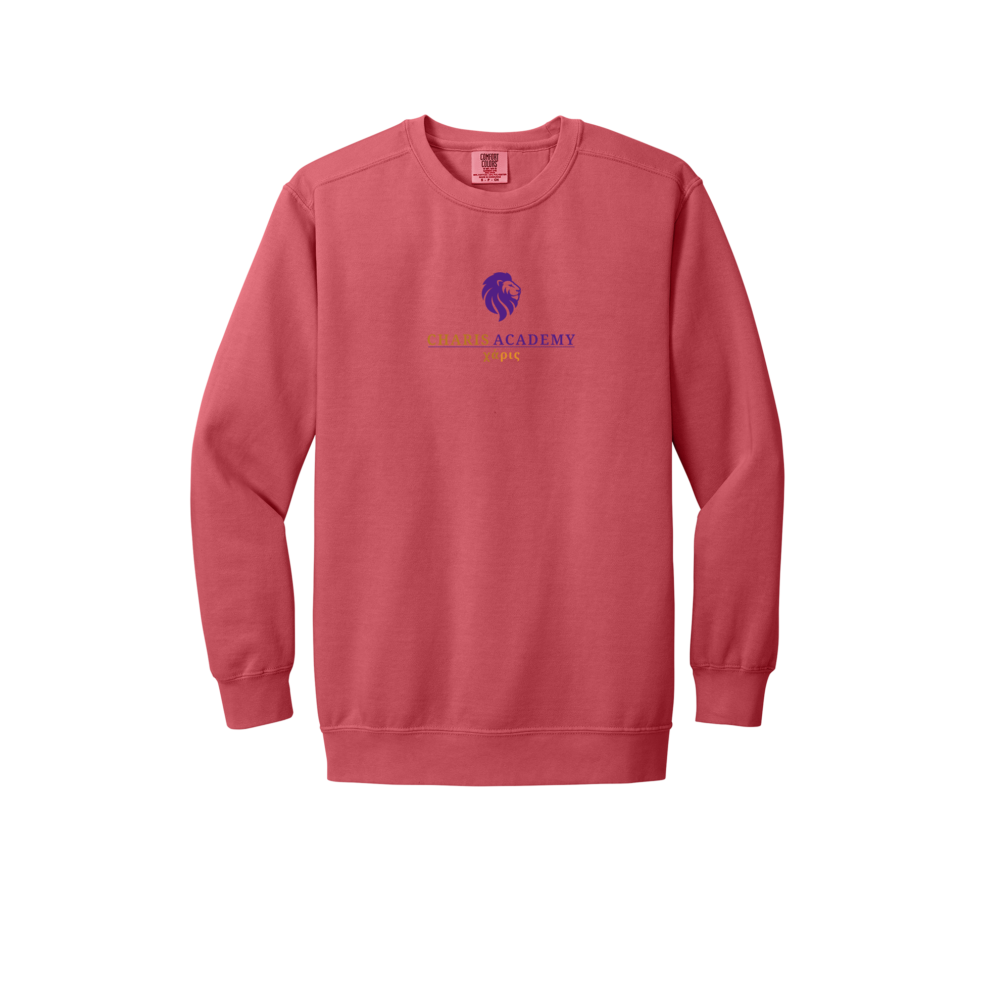 cahazleton-premium-comfort-crewneck-dtf-front-1566-watermelon-flat-front