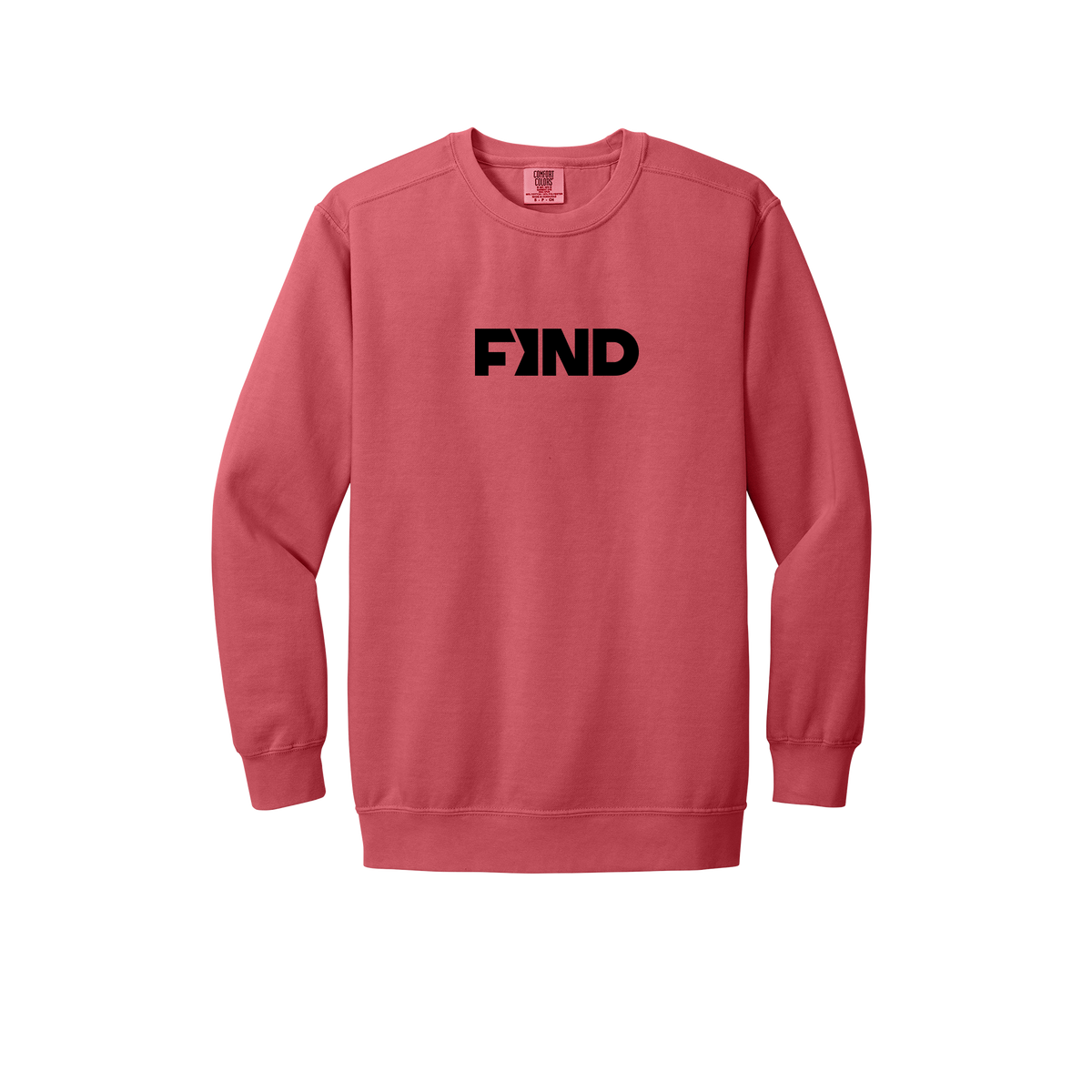 findrealestate-premium-comfort-crewneck-dtf-front-1566-watermelon-flat-front