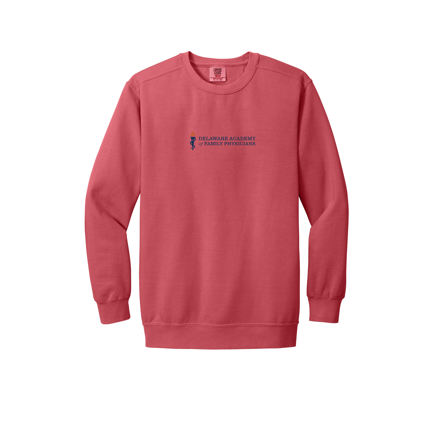 delfamdoc-premium-clinic-comfort-crewneck-dtf-front-1566-watermelon-flat-front