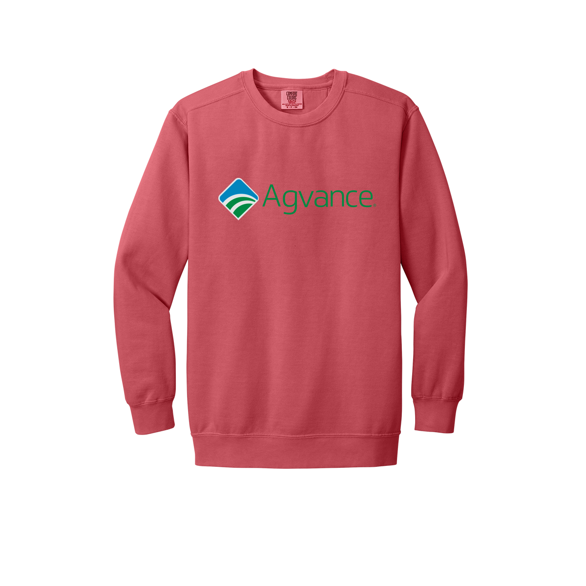 agvance-premium-comfort-crewneck-dtf-front-1566-watermelon-flat-front
