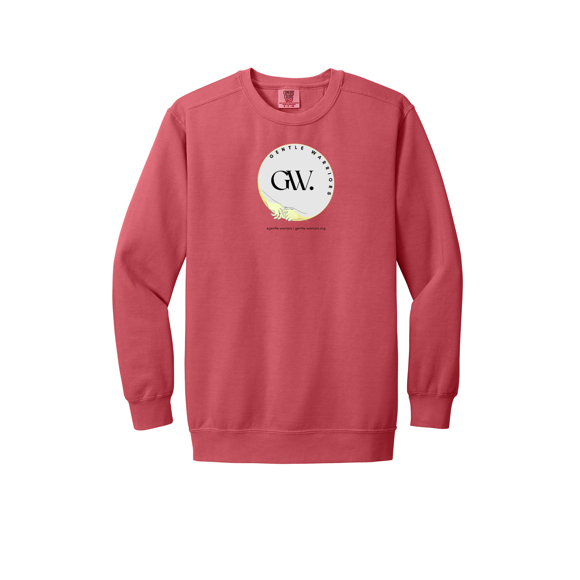 gentle-warriors-premium-comfort-crewneck-dtf-front-1566-watermelon-flat-front