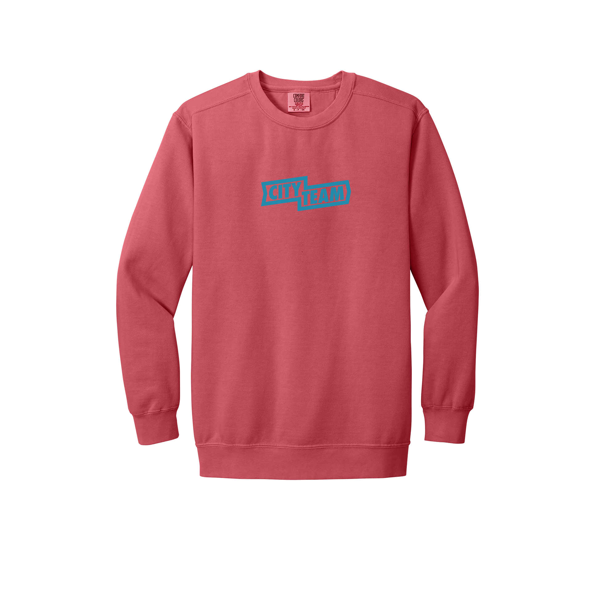 cityteam-premium-comfort-crewneck-dtf-front-1566-watermelon-flat-front