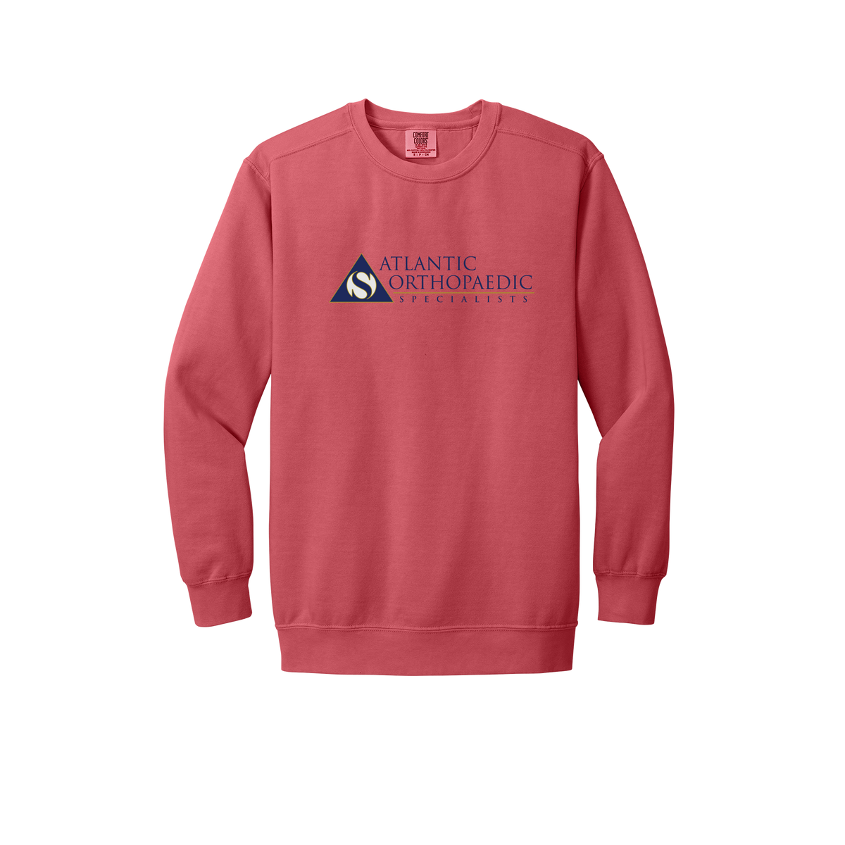 atlanticortho-premium-clinic-comfort-crewneck-dtf-front-1566-watermelon-flat-front