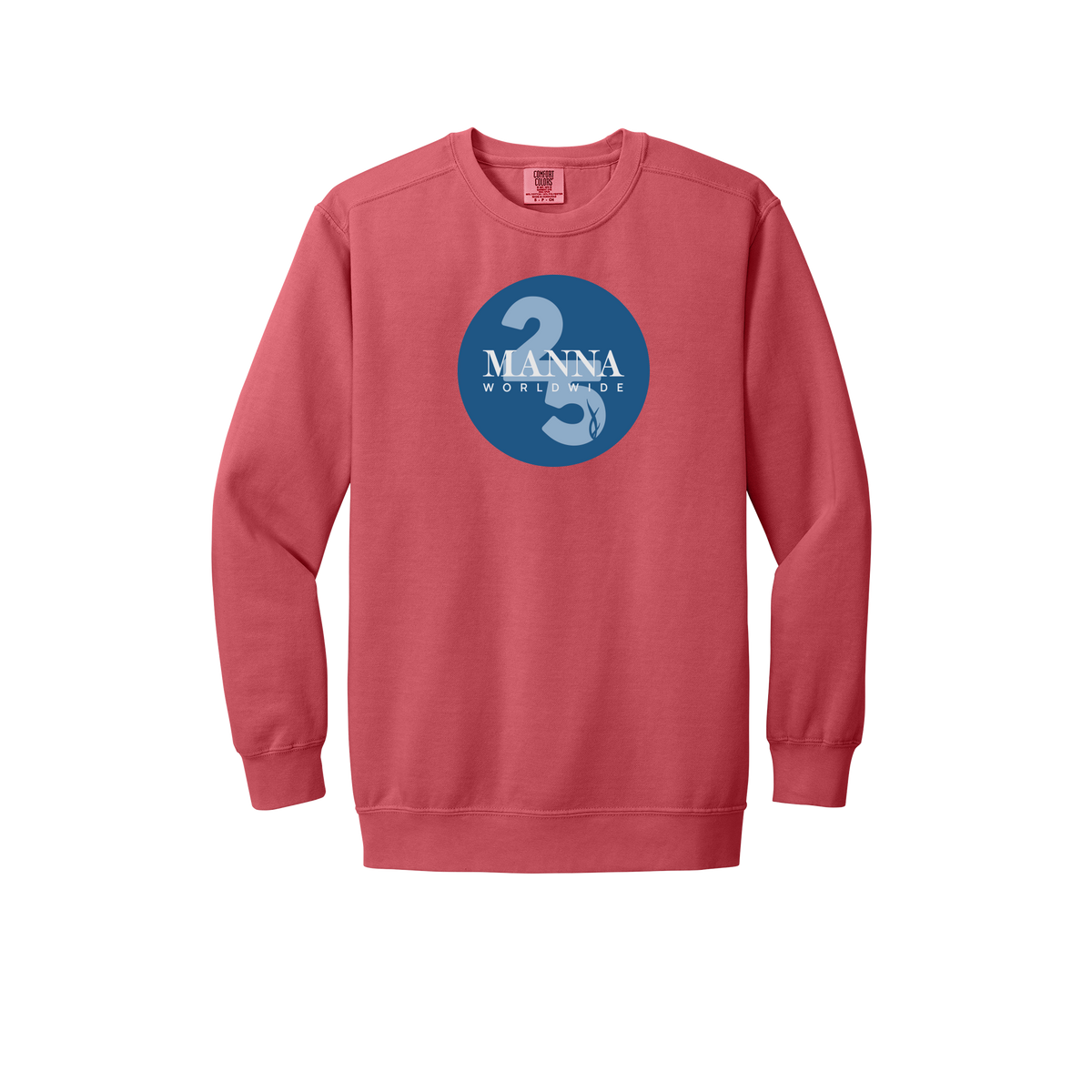 mannaworldwide-premium-comfort-crewneck-dtf-front-1566-watermelon-flat-front