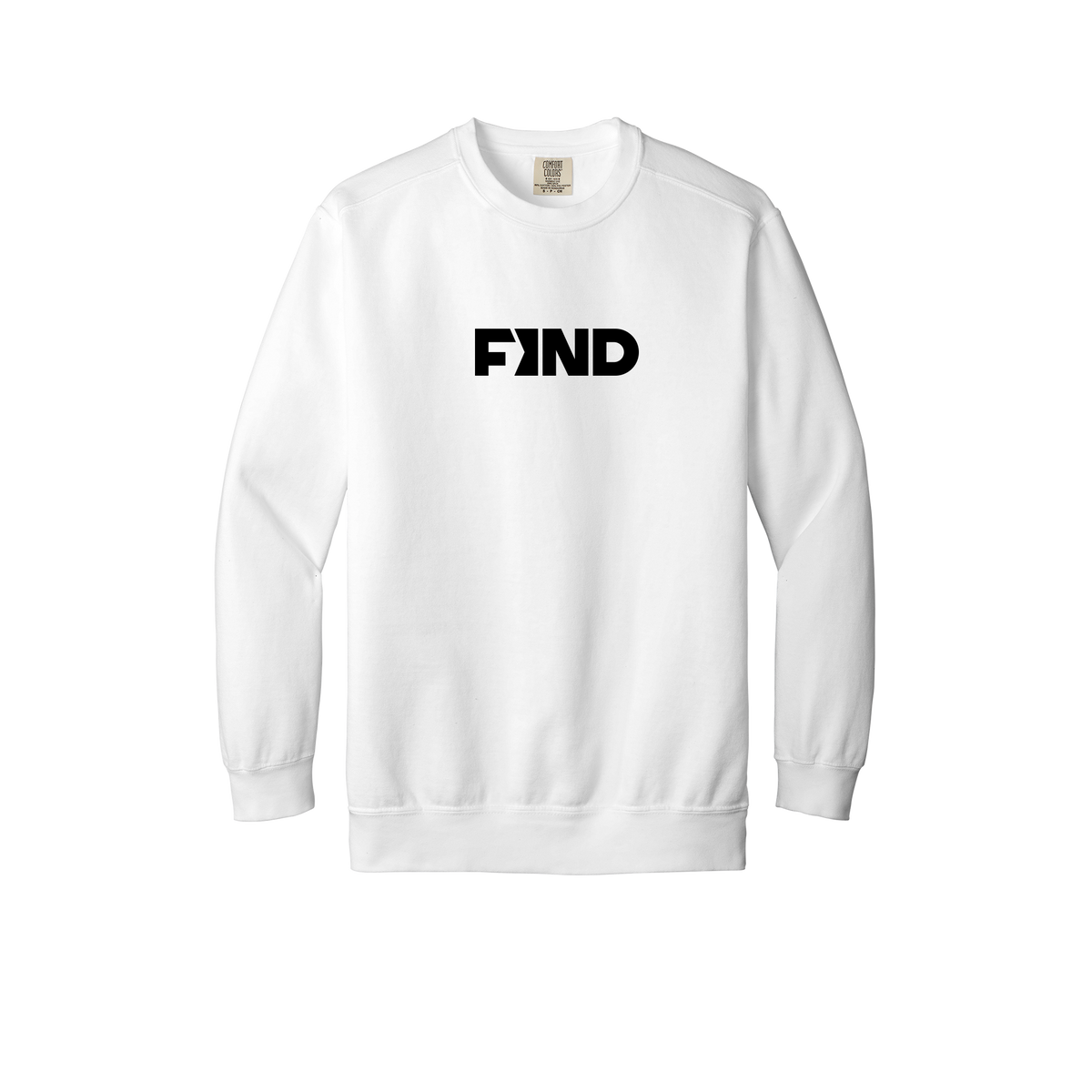 findrealestate-premium-comfort-crewneck-dtf-front-1566-white-flat-front