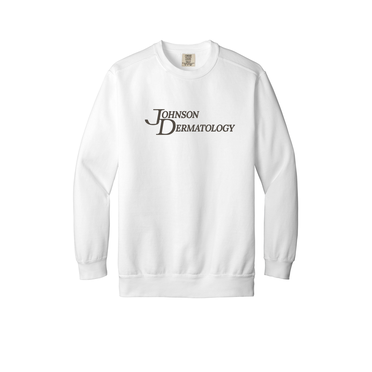 johnsondermatology-premium-clinic-comfort-crewneck-dtf-front-1566-white-flat-front