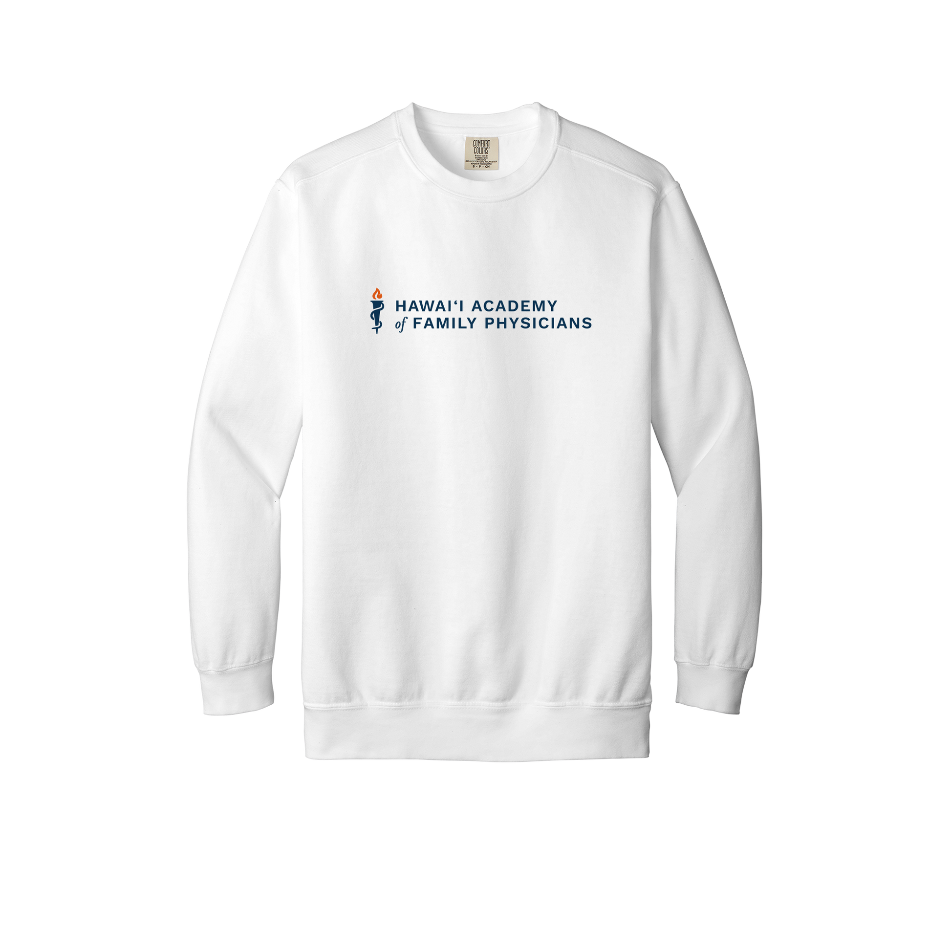 hafp-premium-clinic-comfort-crewneck-dtf-front-1566-white-flat-front