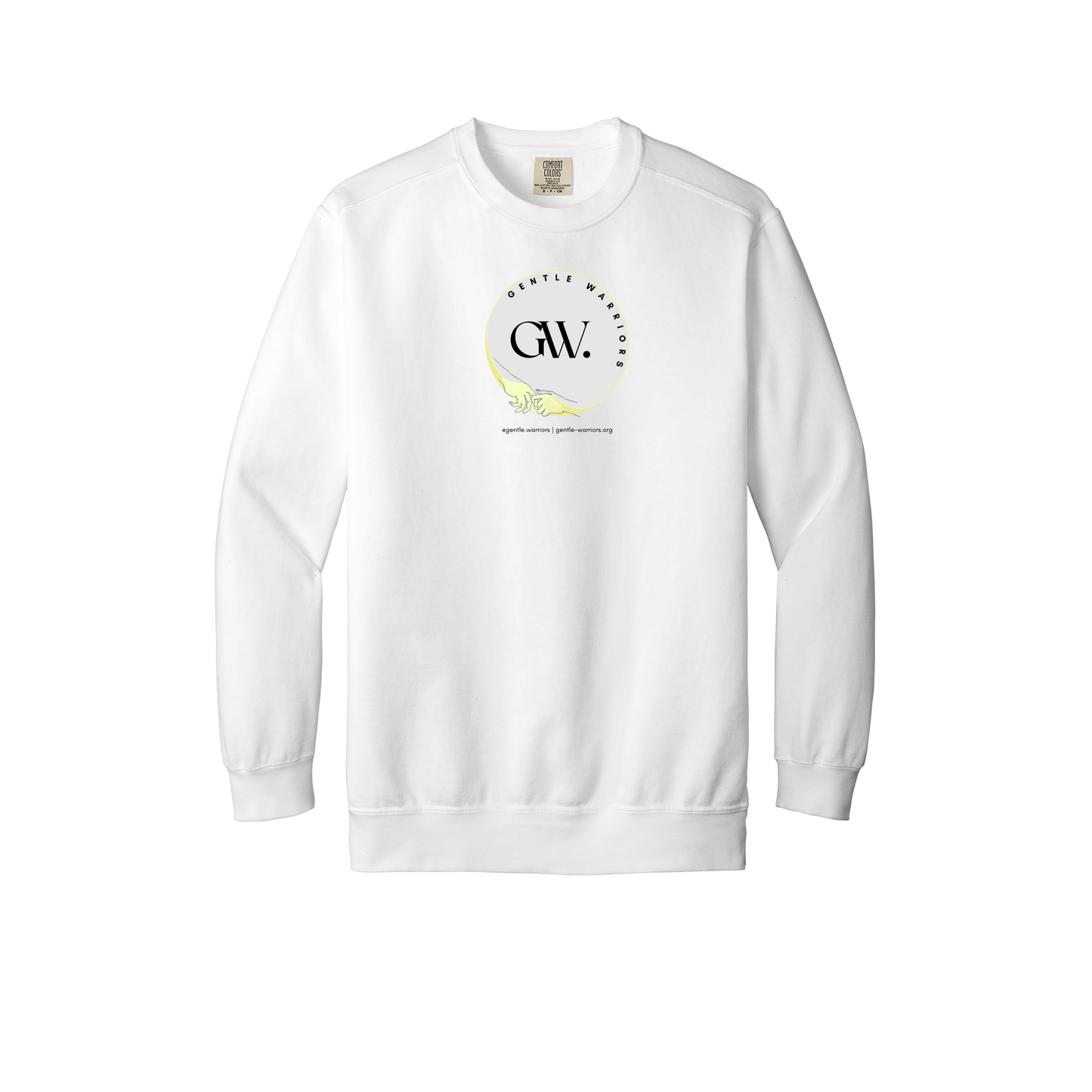 gentle-warriors-premium-comfort-crewneck-dtf-front-1566-white-flat-front