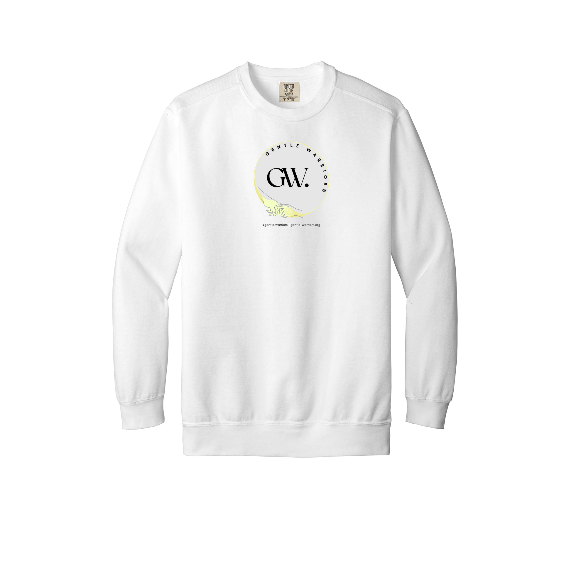 gentle-warriors-premium-comfort-crewneck-dtf-front-1566-white-flat-front