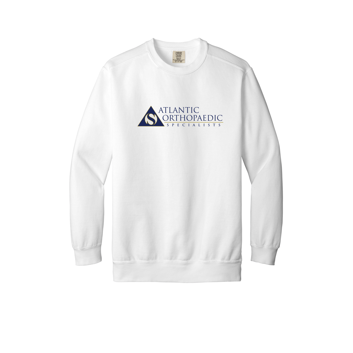 atlanticortho-premium-clinic-comfort-crewneck-dtf-front-1566-white-flat-front