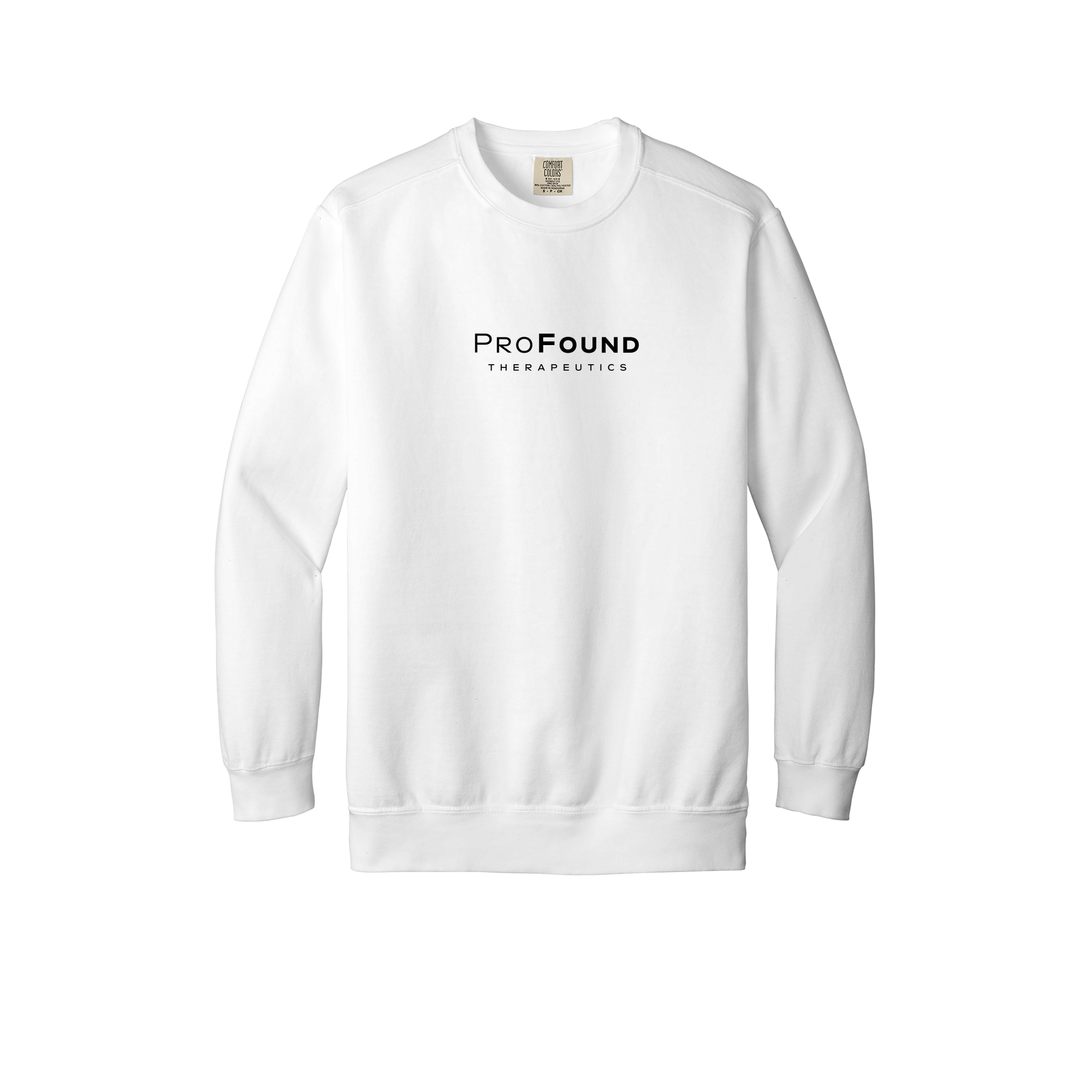 profoundtx-premium-comfort-crewneck-dtf-front-1566-white-flat-front