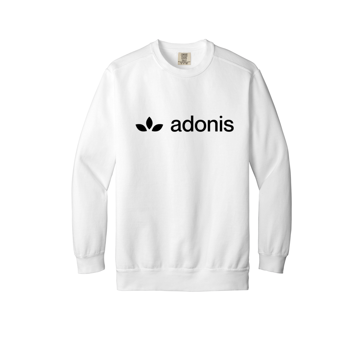 adonis-premium-comfort-crewneck-dtf-front-1566-white-flat-front