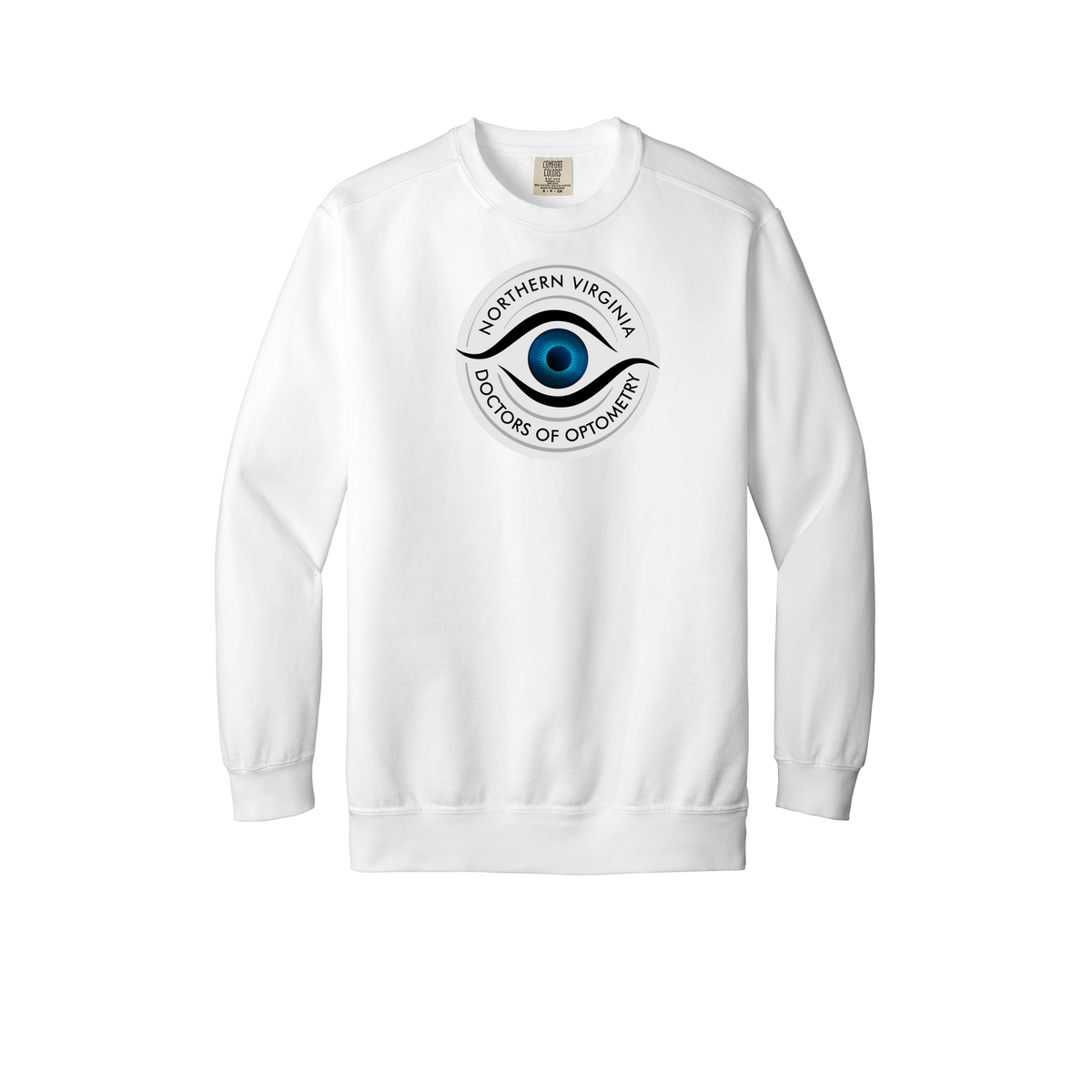 novaeyedocs-premium-clinic-comfort-crewneck-dtf-front-1566-white-flat-front