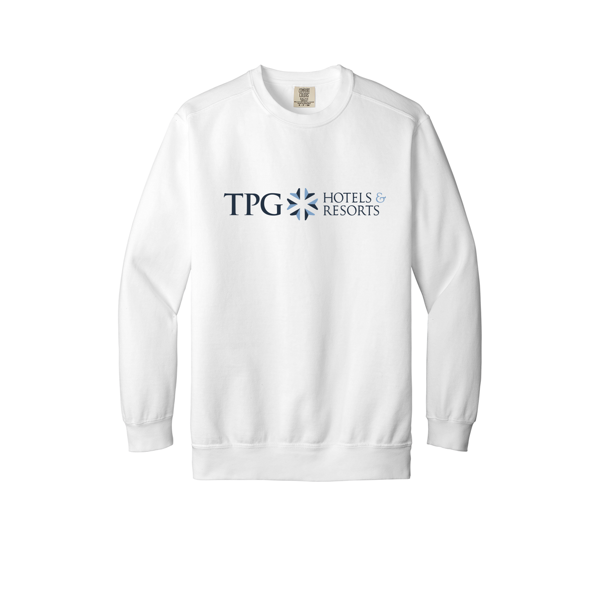 tpghotelsandresorts-premium-comfort-crewneck-dtf-front-1566-white-flat-front