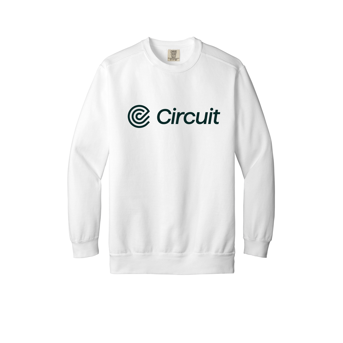 ridecircuit-premium-comfort-crewneck-dtf-front-1566-white-flat-front
