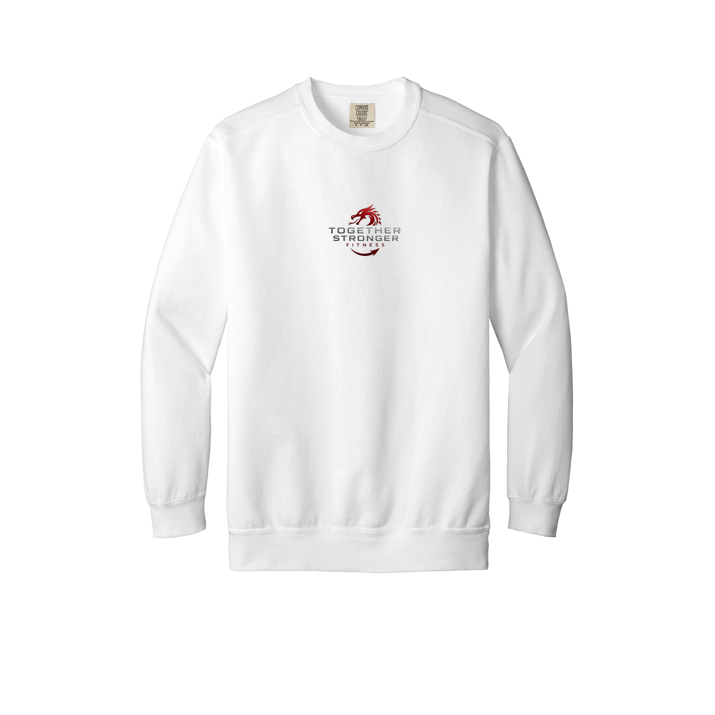 togetherstrongerfitness-premium-comfort-crewneck-dtf-front-1566-white-flat-front