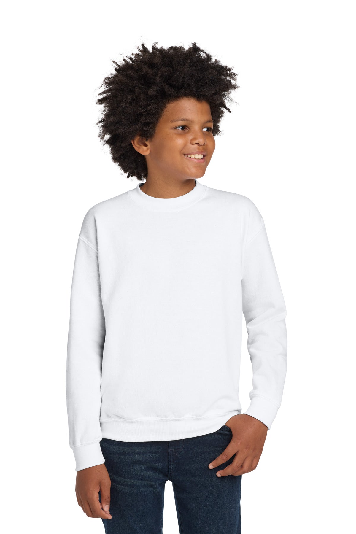 Gildan® Youth Heavy Blend™ Crewneck Sweatshirt.  18000B