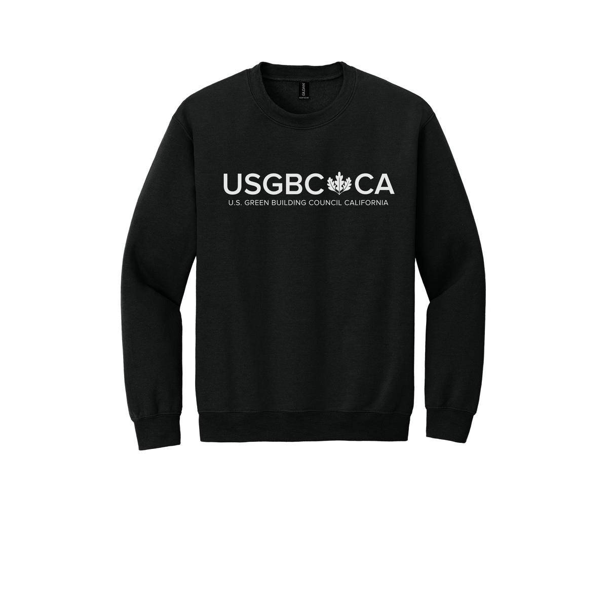 usgbc-ca-comfort-crewneck-dtf-front-18000-black-flat-front