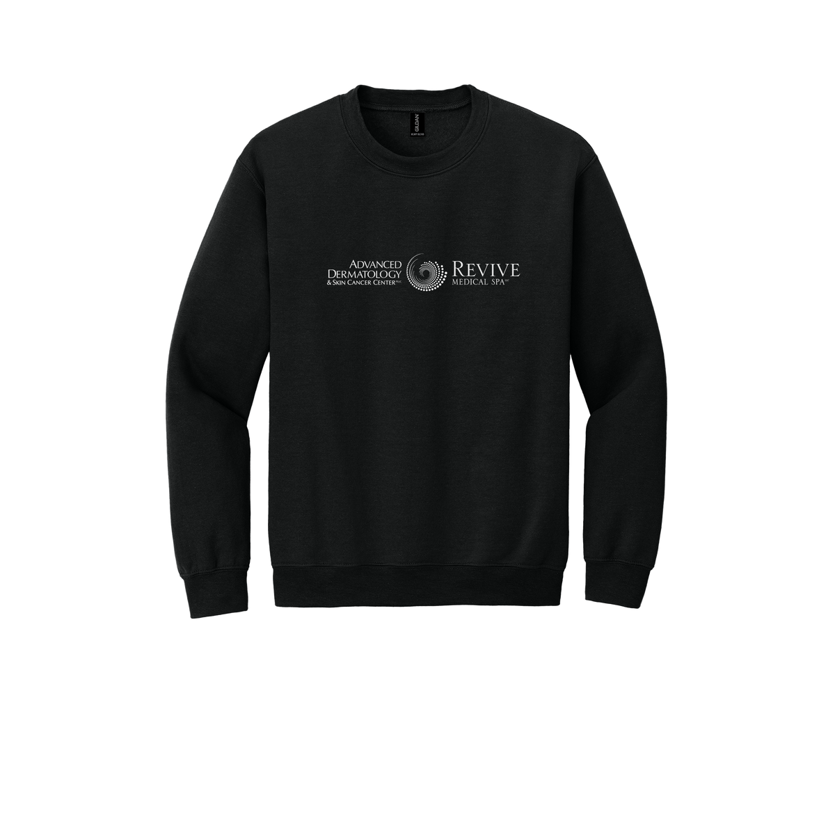 advancedskinmd-clinic-comfort-crewneck-dtf-front-18000-black-flat-front
