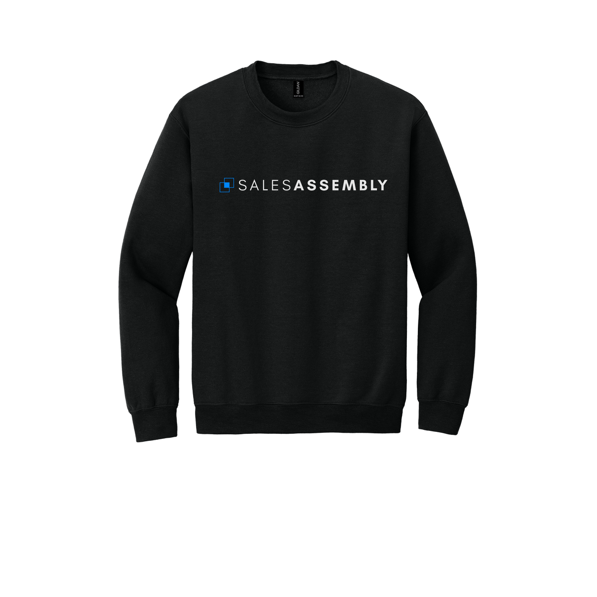 salesassembly-comfort-crewneck-dtf-front-18000-black-flat-front