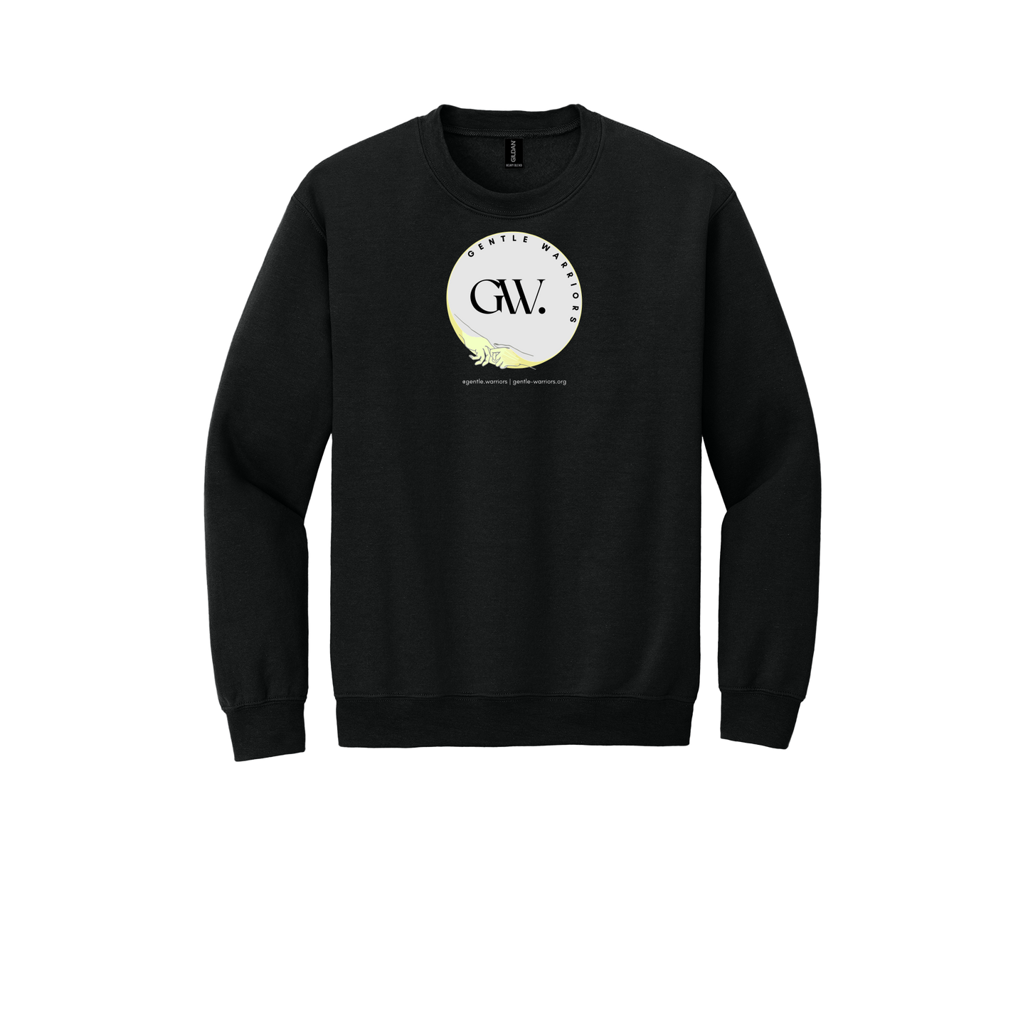 gentle-warriors-comfort-crewneck-dtf-front-18000-black-flat-front