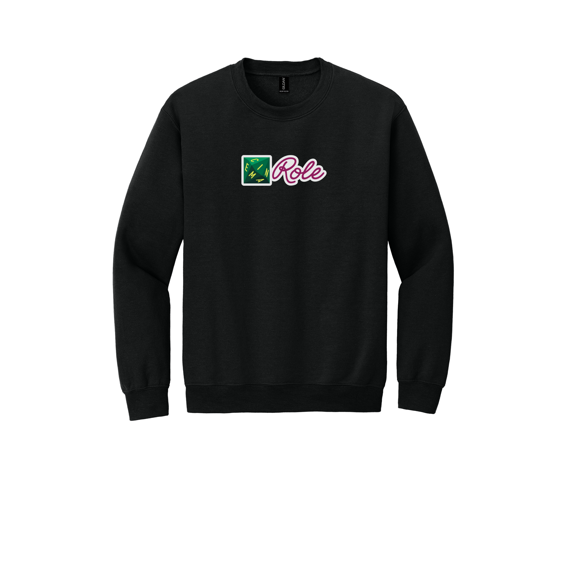 cinemarole-comfort-crewneck-dtf-front-18000-black-flat-front