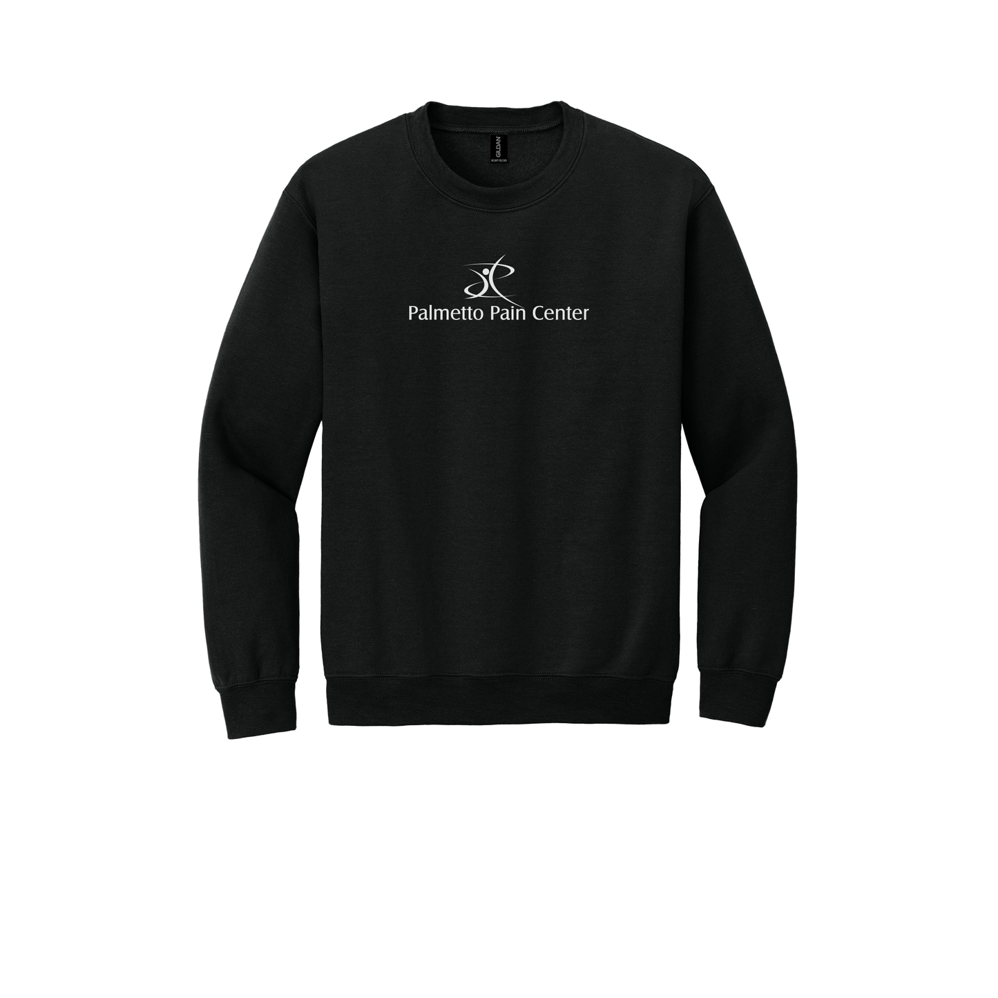 palmetto-pain-center-clinic-comfort-crewneck-dtf-front-18000-black-flat-front