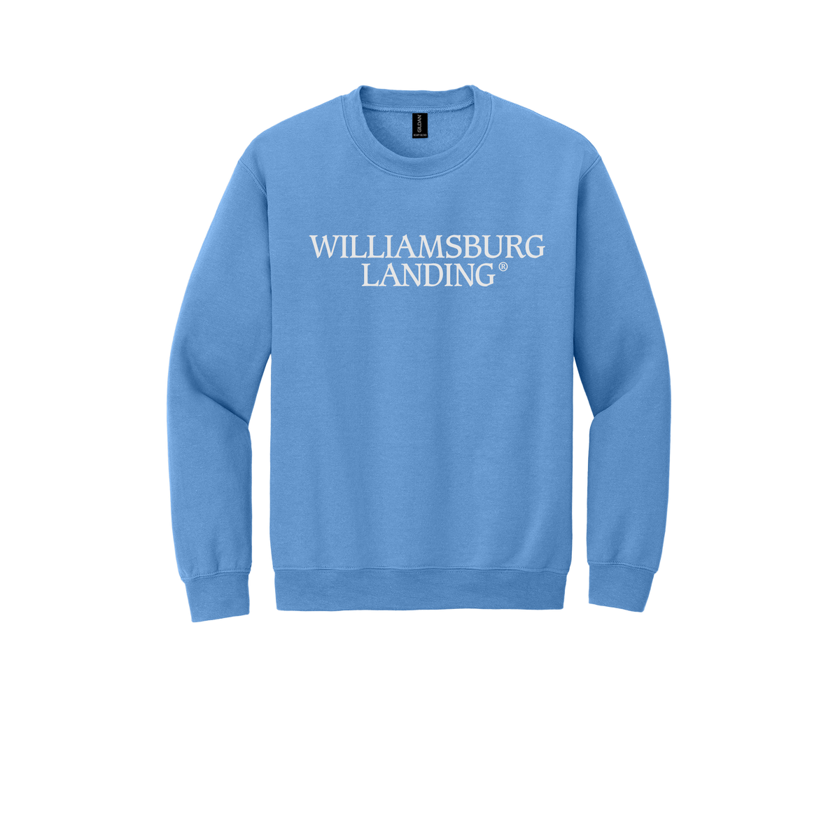 williamsburglanding-comfort-crewneck-dtf-front-18000-carolinablue-flat-front
