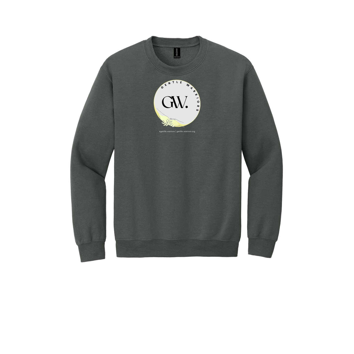 gentle-warriors-comfort-crewneck-dtf-front-18000-charcoal-flat-front