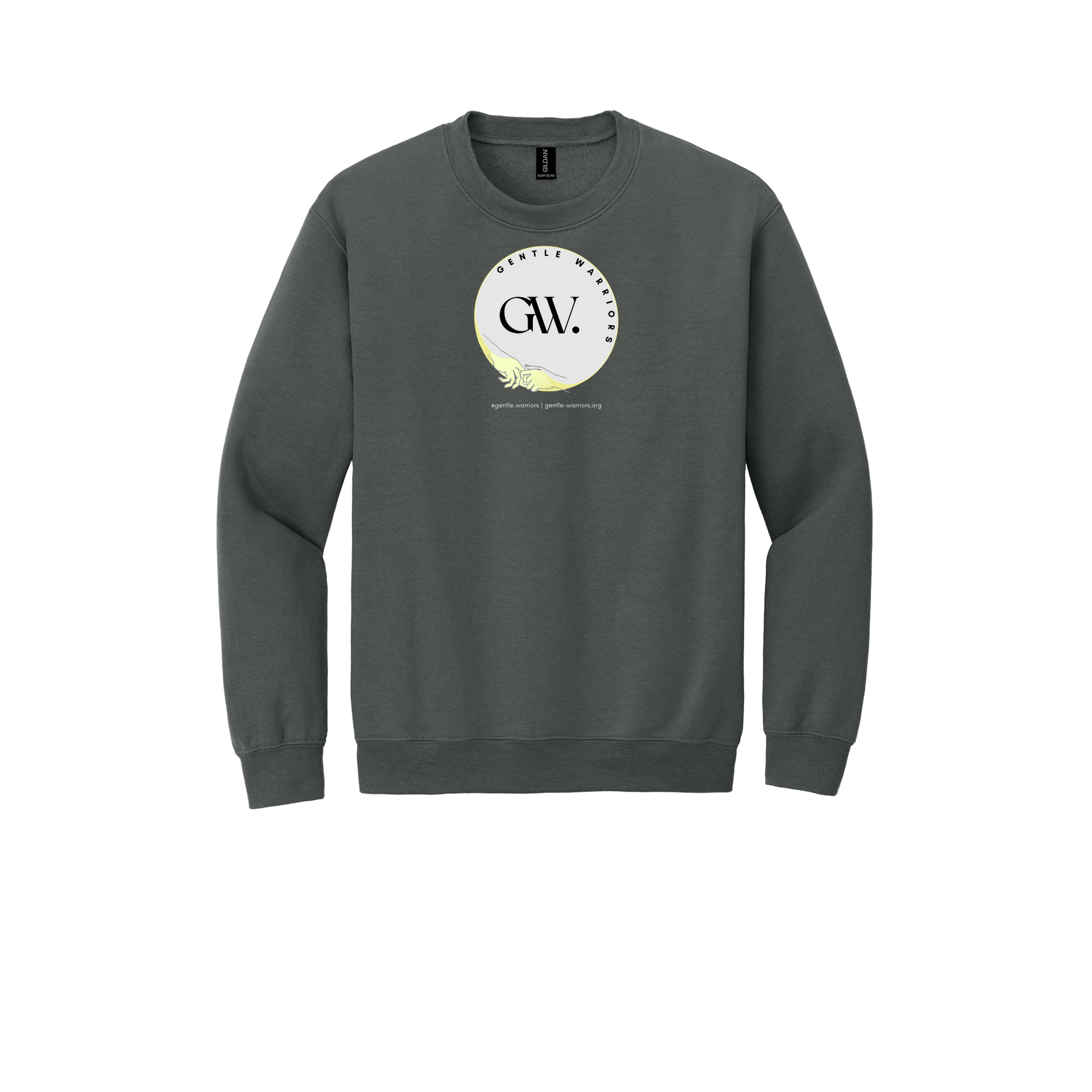 gentle-warriors-comfort-crewneck-dtf-front-18000-charcoal-flat-front