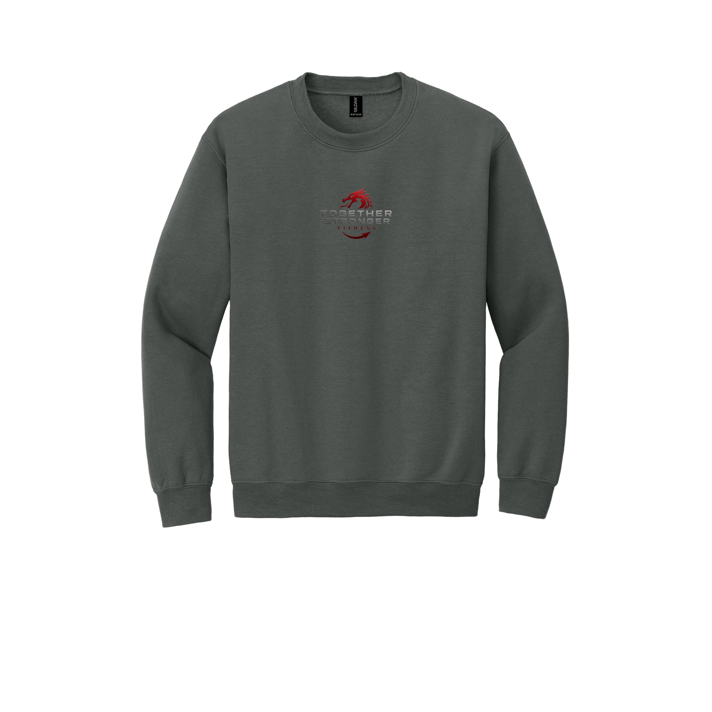 togetherstrongerfitness-comfort-crewneck-dtf-front-18000-charcoal-flat-front