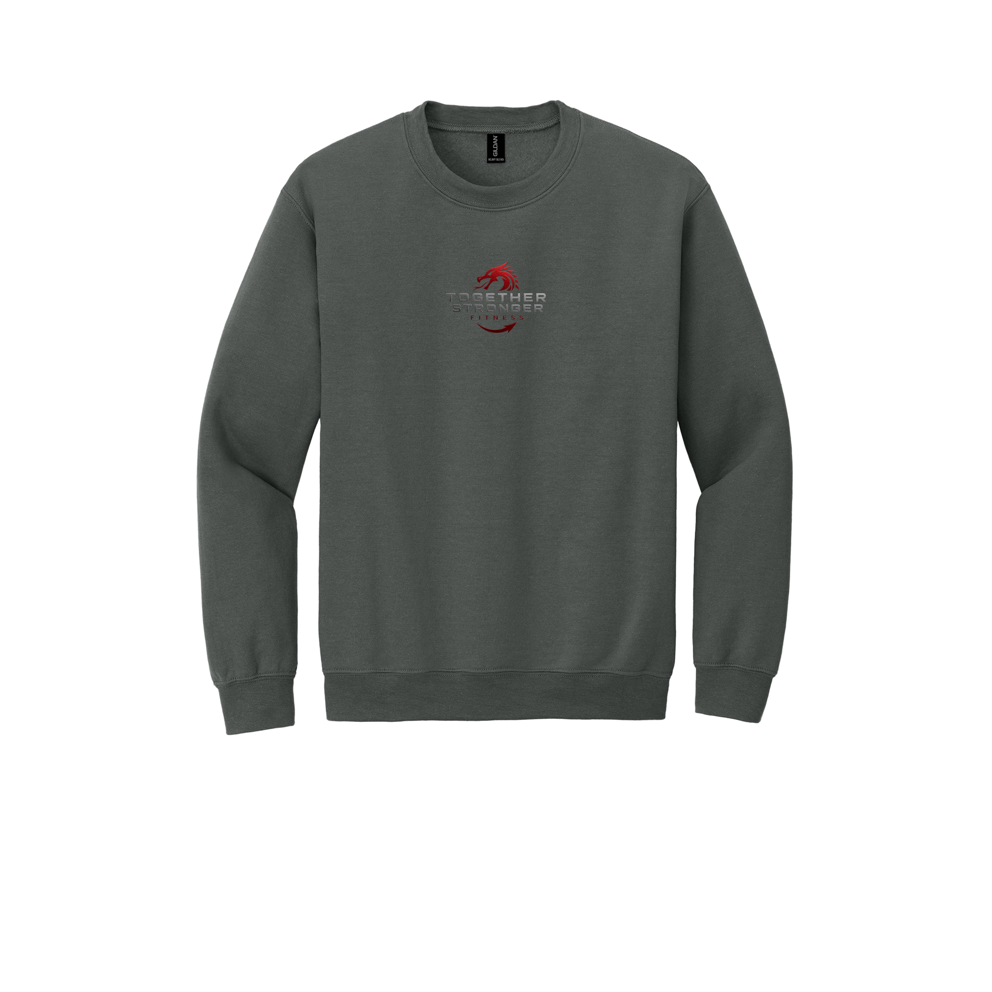 togetherstrongerfitness-comfort-crewneck-dtf-front-18000-charcoal-flat-front
