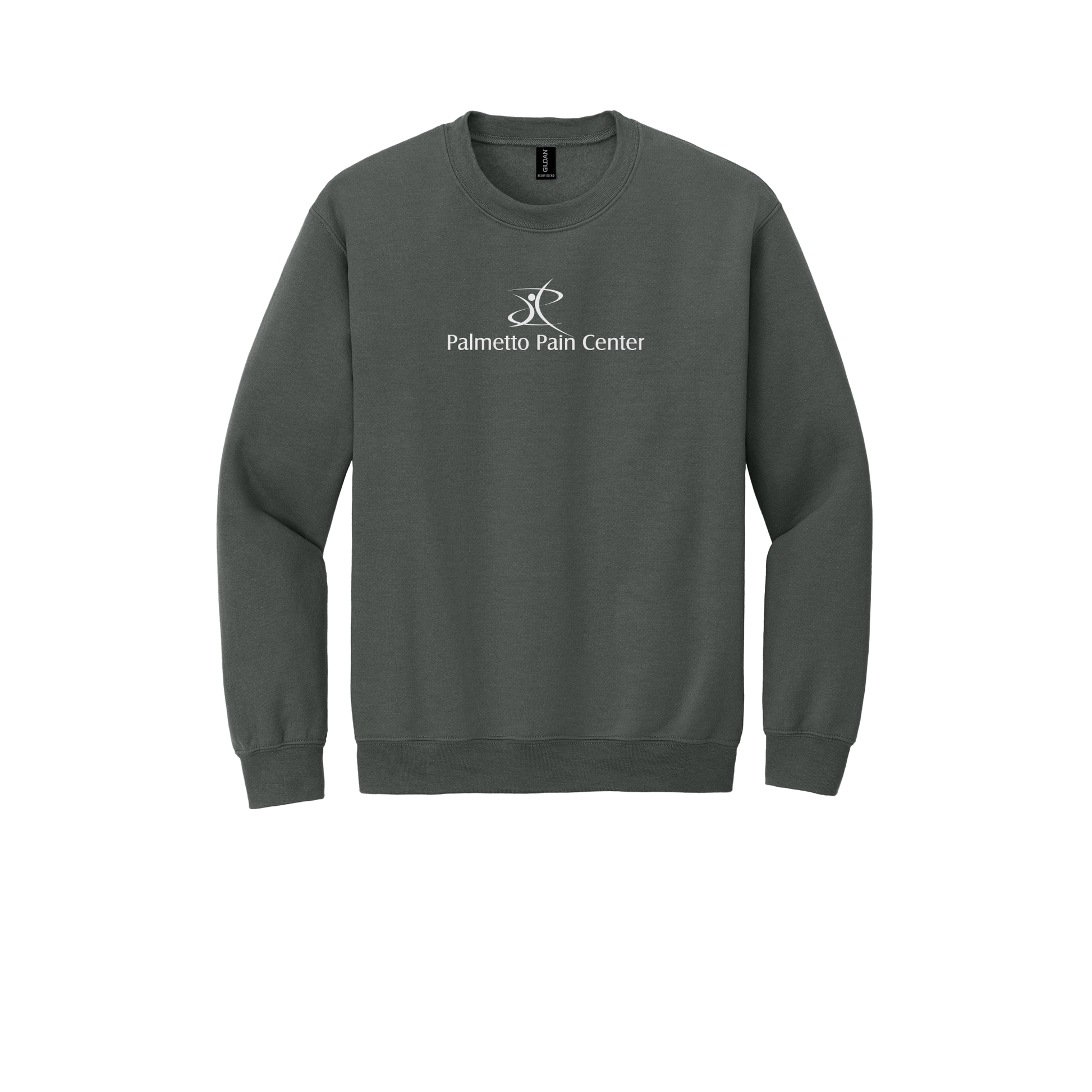 palmetto-pain-center-clinic-comfort-crewneck-dtf-front-18000-charcoal-flat-front