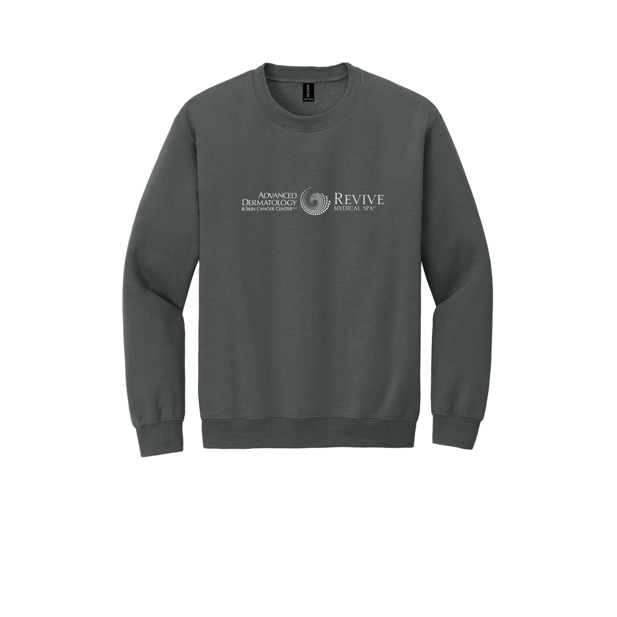 advancedskinmd-clinic-comfort-crewneck-dtf-front-18000-charcoal-flat-front