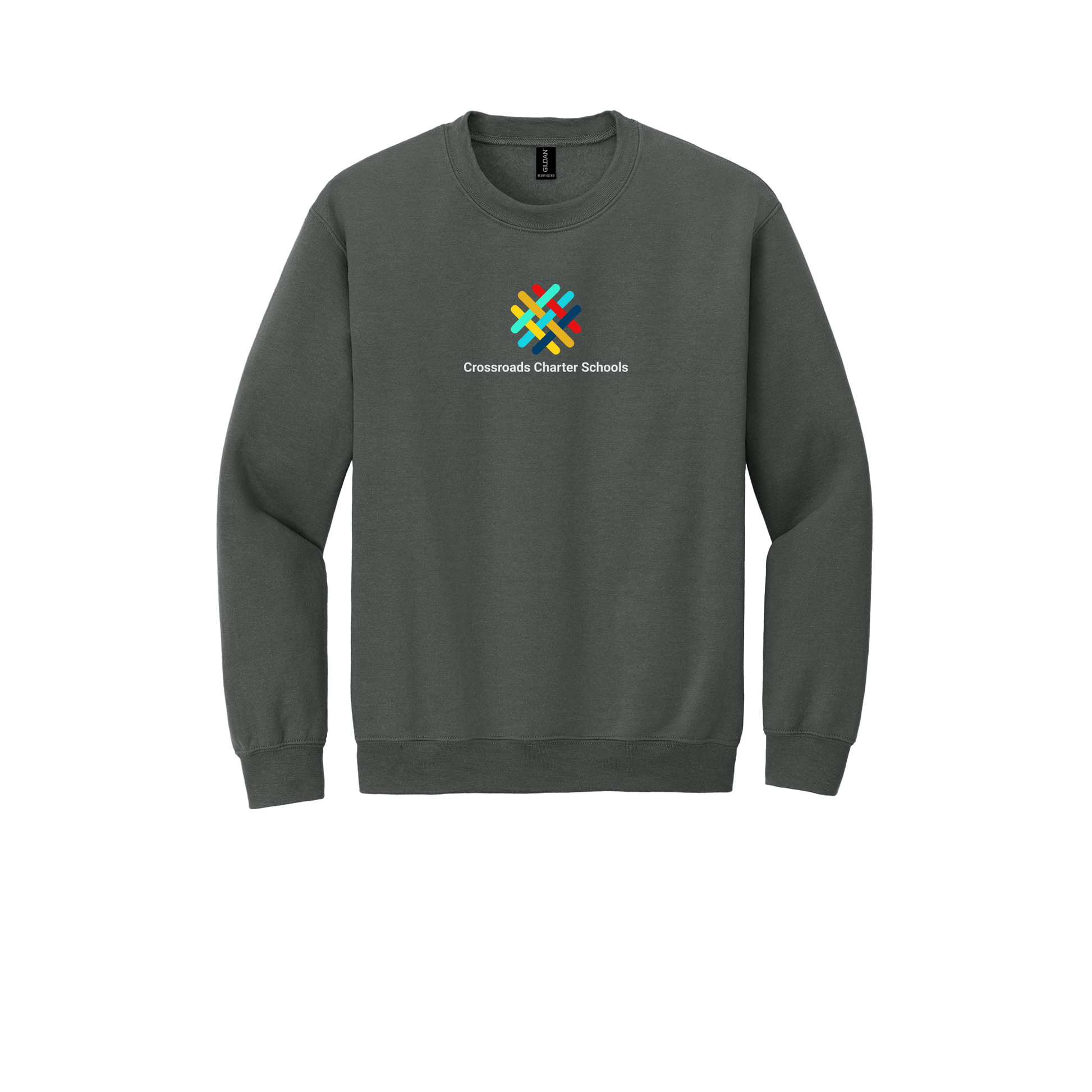 crossroadsschoolskc-comfort-crewneck-dtf-front-18000-charcoal-flat-front