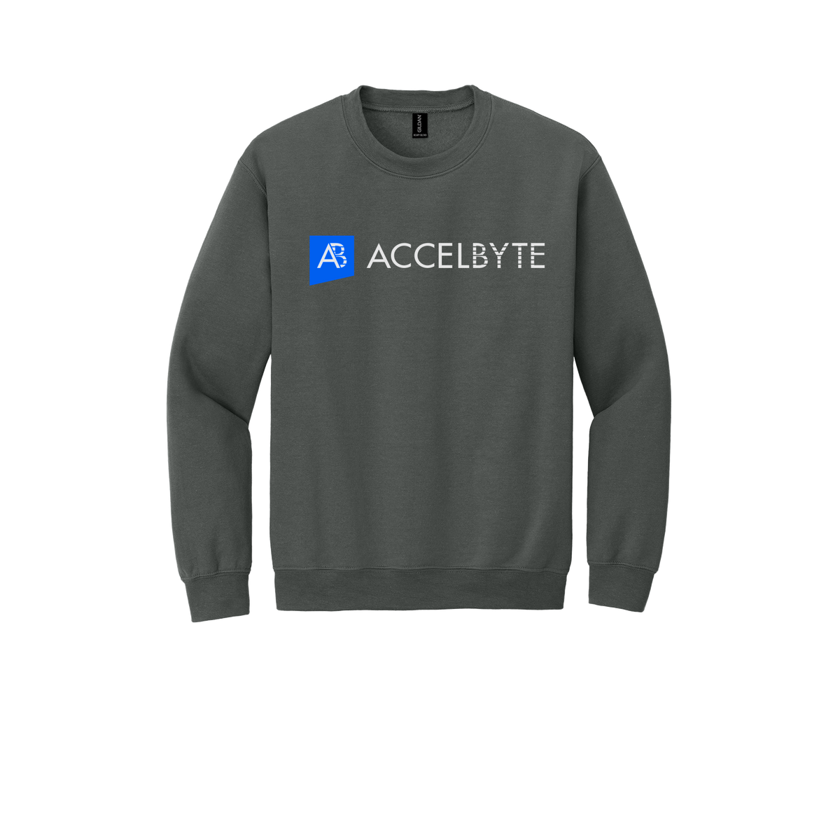 accelbyte-comfort-crewneck-dtf-front-18000-charcoal-flat-front