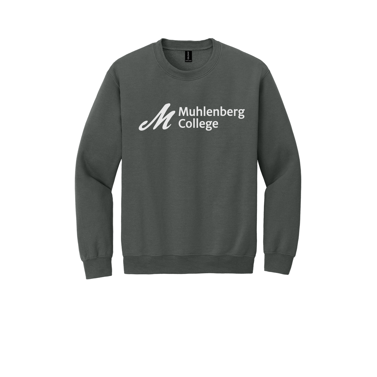 muhlenberg-comfort-crewneck-dtf-front-18000-charcoal-flat-front