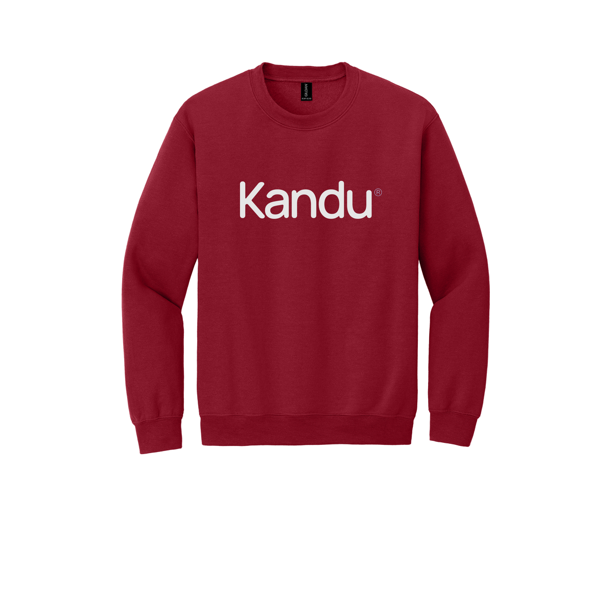 kandu-clinic-comfort-crewneck-dtf-front-18000-cherryred-flat-front