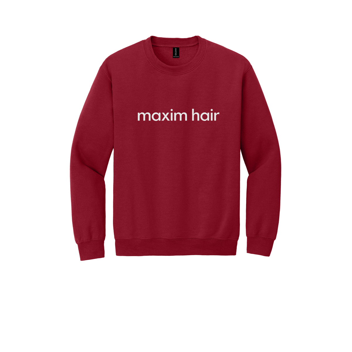 maximhairrestoration-clinic-comfort-crewneck-dtf-front-18000-cherryred-flat-front