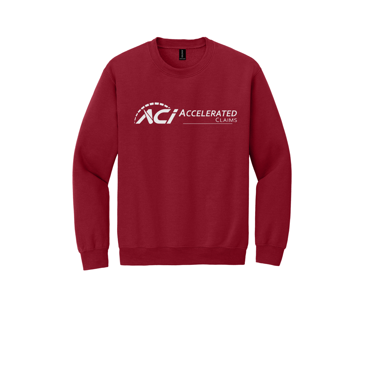 accelclaims-comfort-crewneck-dtf-front-18000-cherryred-flat-front