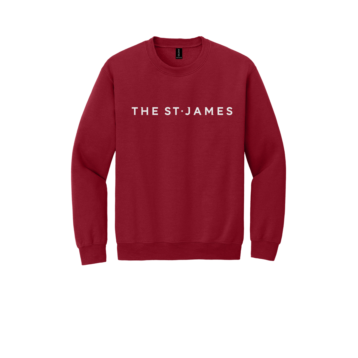 thestjames-comfort-crewneck-dtf-front-18000-cherryred-flat-front