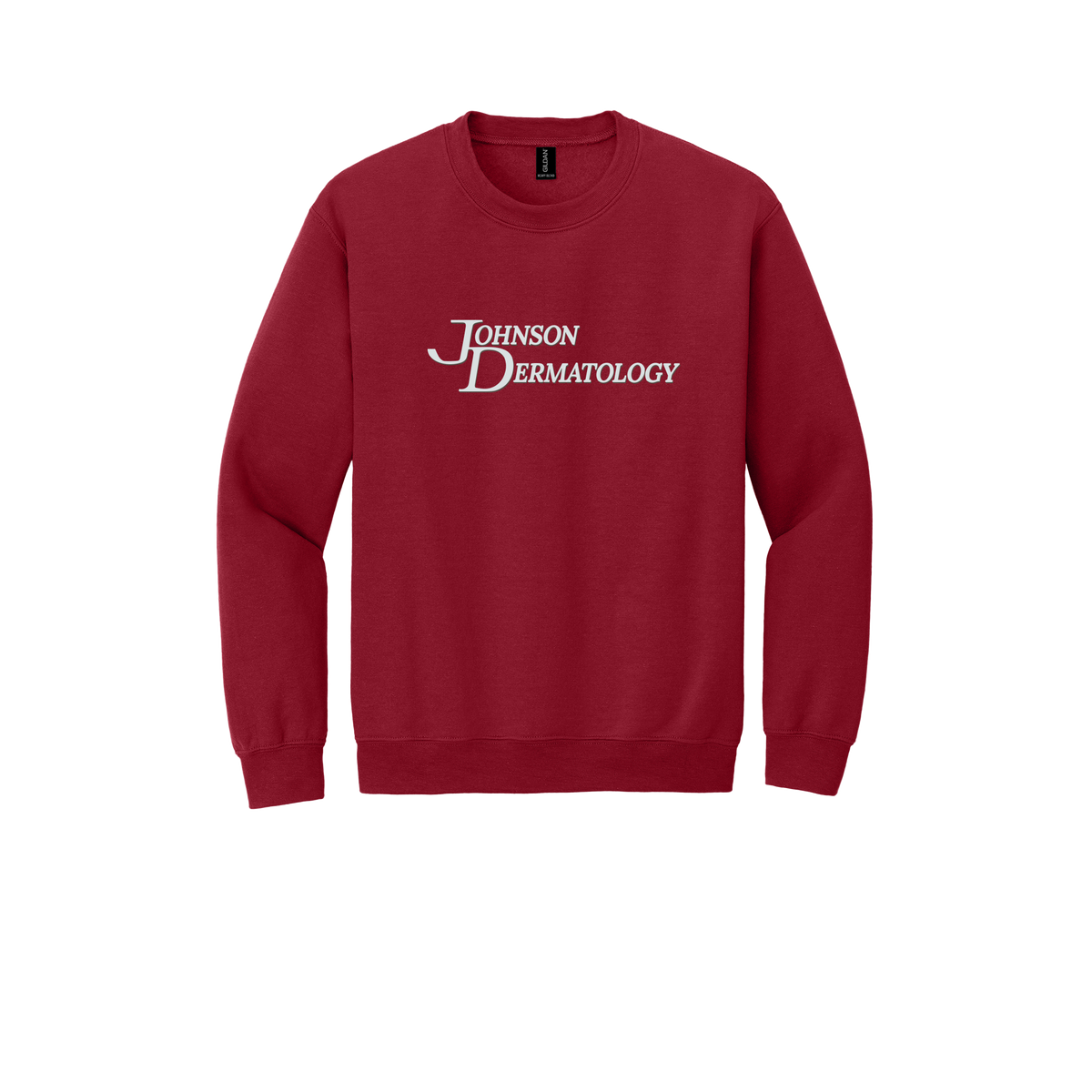 johnsondermatology-clinic-comfort-crewneck-dtf-front-18000-cherryred-flat-front